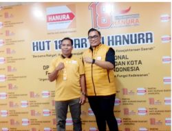 Arief Ibrahim Anggota DPRD Kabupaten Morowali Utara Hadiri  Hut ke-18 Partai Hanura di Jakarta