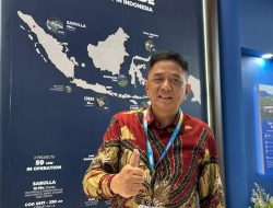 Presiden Direktur PT Ormat Geothermal Indonesia, Dion Murdiono di Pameran IIGCE : PT Ormat Geothermal Indonesia  Merupakan Bagian dari Ormat Technologies, Perusahaan Energi Terbarukan Asal Amerika Serikat