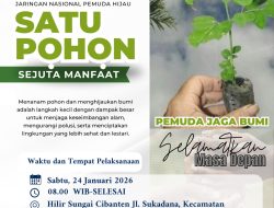 Jaringan Nasional Pemuda Hijau Tanam 1.500 Pohon Kelor di DAS Cibanten, Banten*