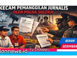 KKJ Sultra Nilai Pemeriksaan Jurnalis oleh Polda Sultra Bentuk Intimidasi Pers