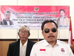 Didukung Relawan Nusantara, Prof. Tubagus Bahrudin Optimistis Melaju di Pilpres 2029