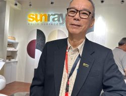 Berstandar Internasional, SUNRAY Hadir di IndobuildTech dengan Inovasi Solid Surface Bisa Dilengkung